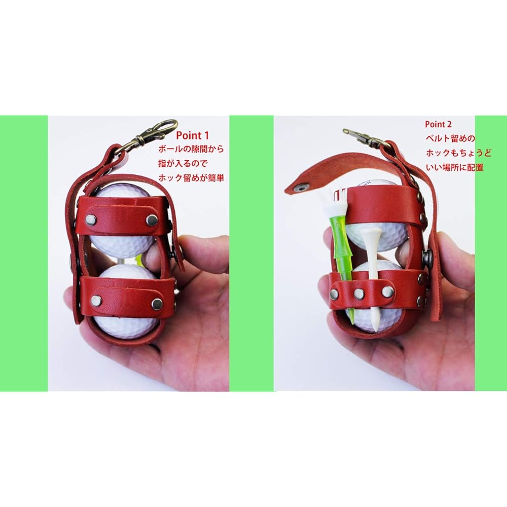Tochigi leather multifunctional golf ball case