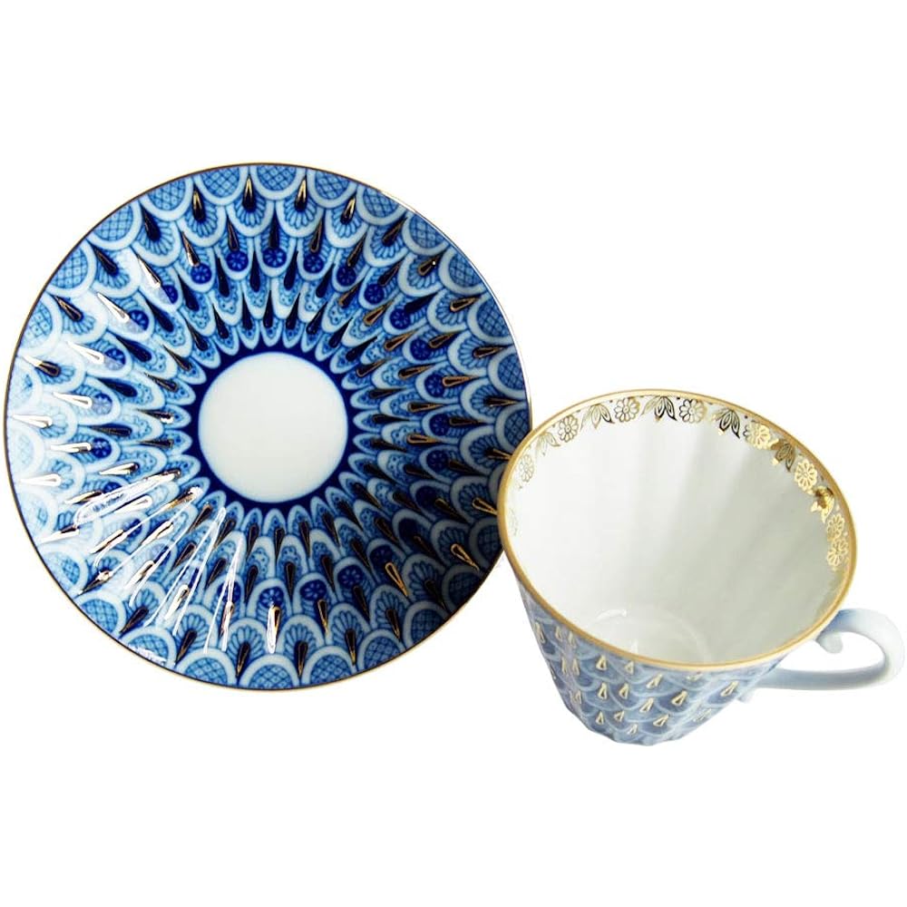 Imperial Porcelain Forget-me-not 3 Piece Set Trio Set 240ml [Parallel Import]