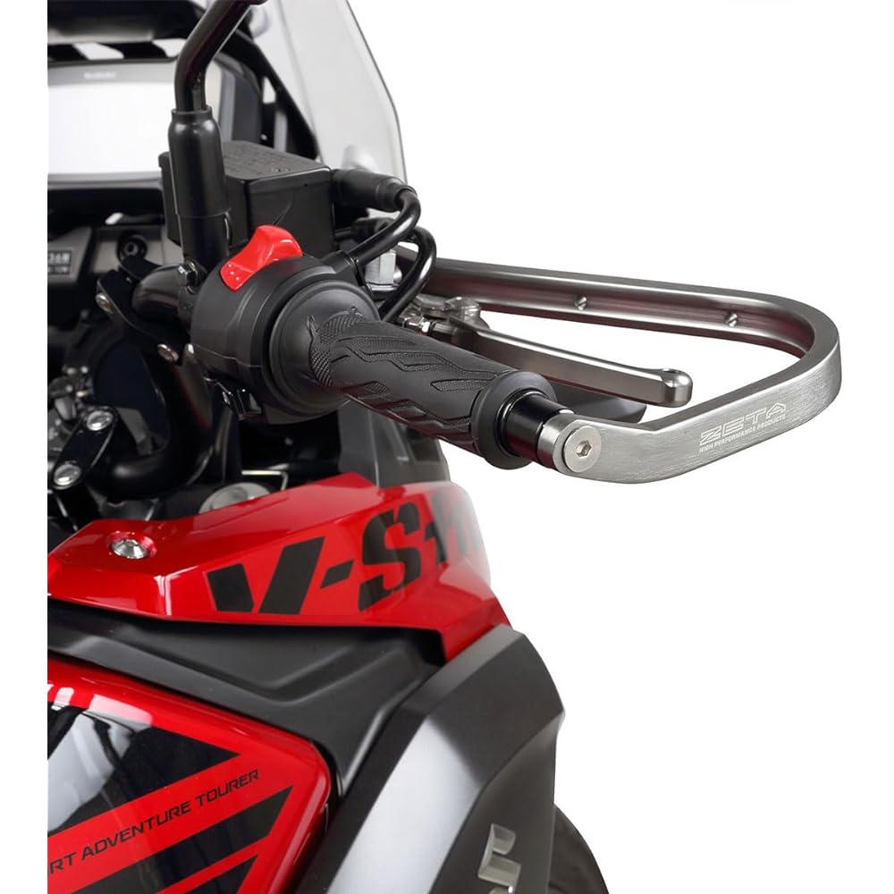 [Zita Racing] Adventure Armor Hand Guard Titanium Color Standard Diameter (22.2mm) For Bars Compatible Handlebar Inner Diameter (Φ13.5~19mm) High Rigidity Aluminum Alloy Protection Off Road Dirt Freak Dirtfreak ZE72-6003