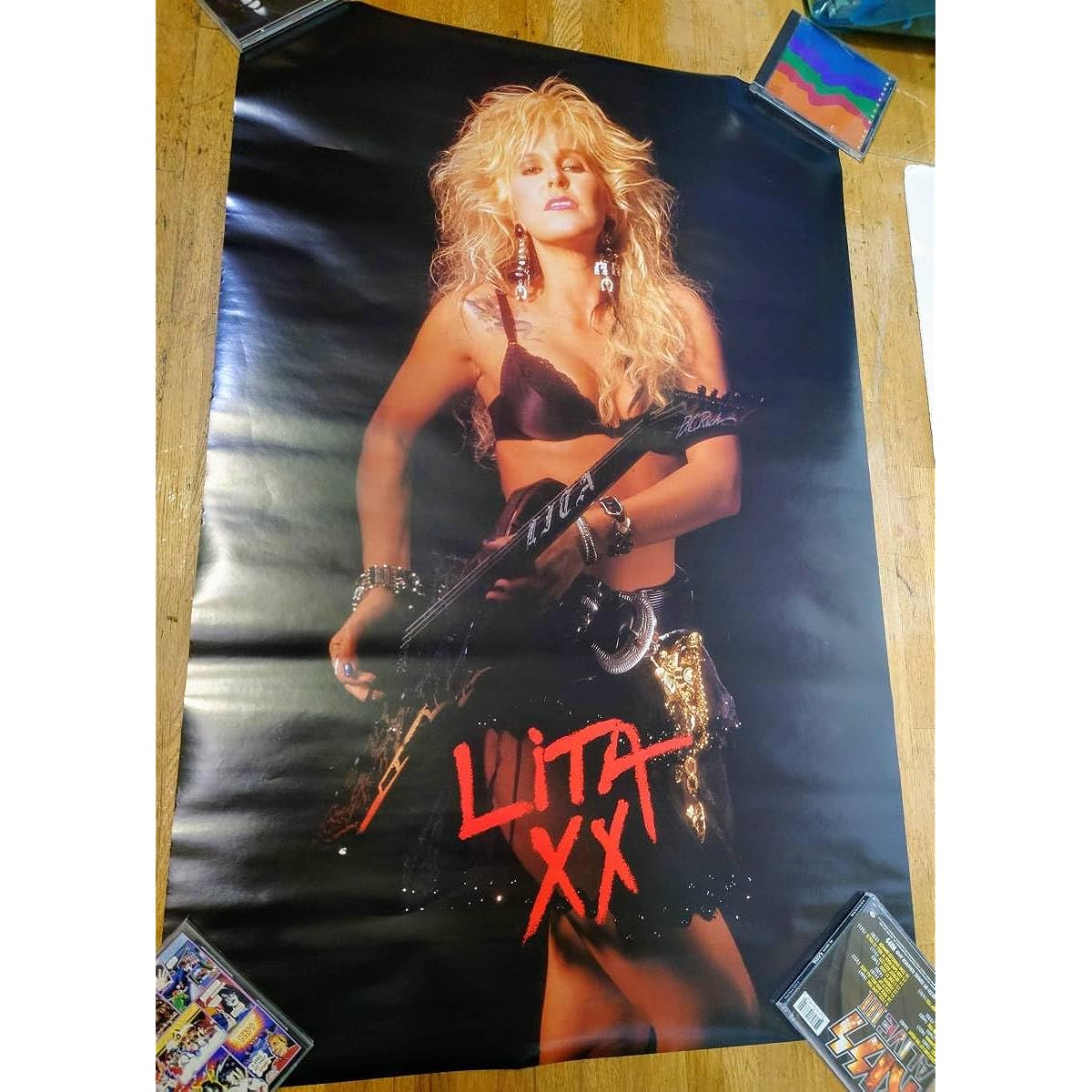 1987 LITA Ford Lita BC RICH Warlock Guitar Poster