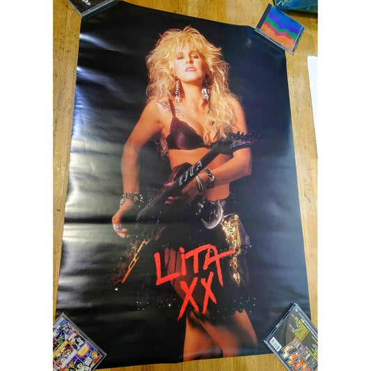 1987 LITA Ford Lita BC RICH Warlock Guitar Poster