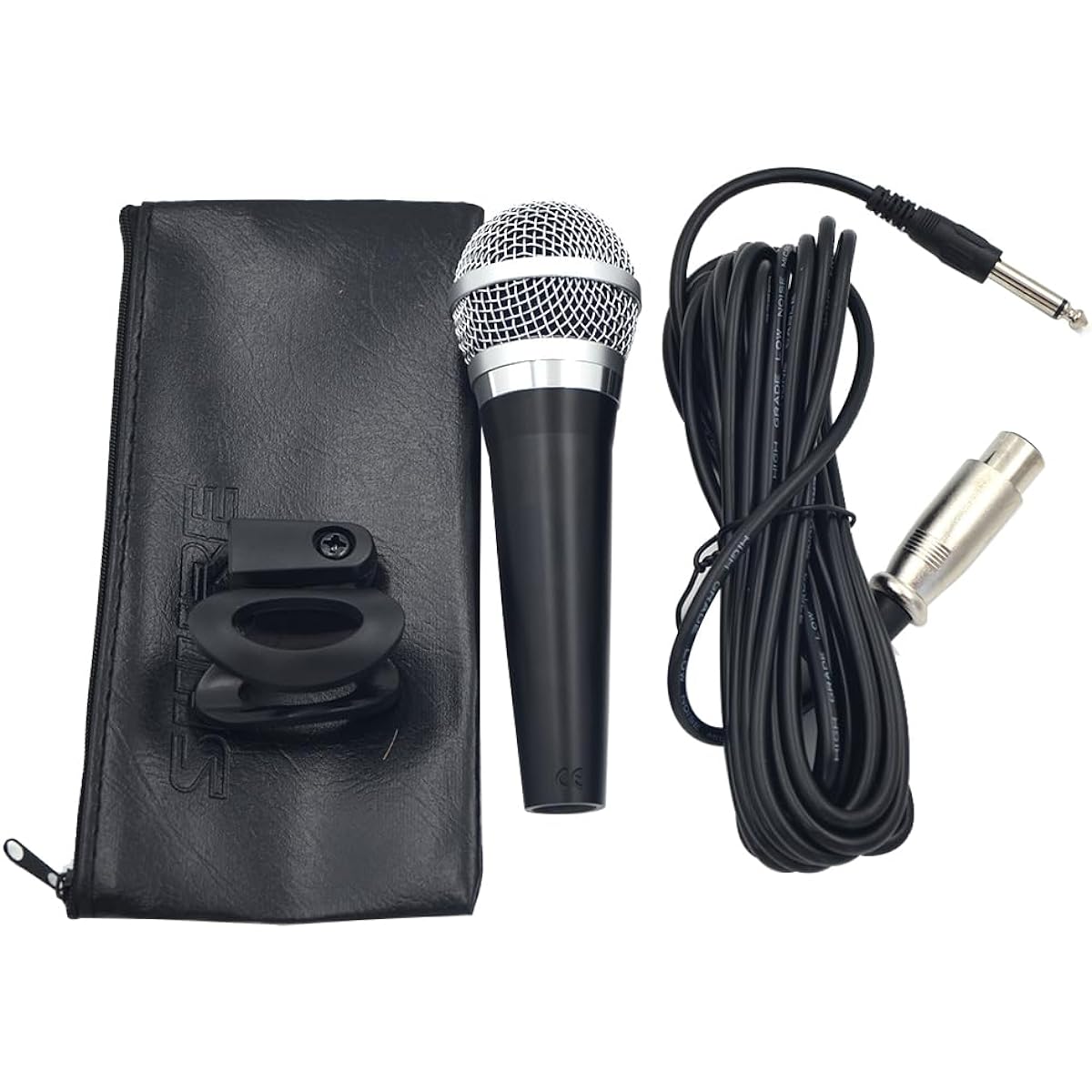 PGA48 Dynamic Microphone - Handheld Microphone for Vocals, Cardioid Pickup Pattern, Discrete On/Off Switch, 3-Pin XLR Connector, 20' XLR-QTB Cable (20' XLR-QTB Cable)