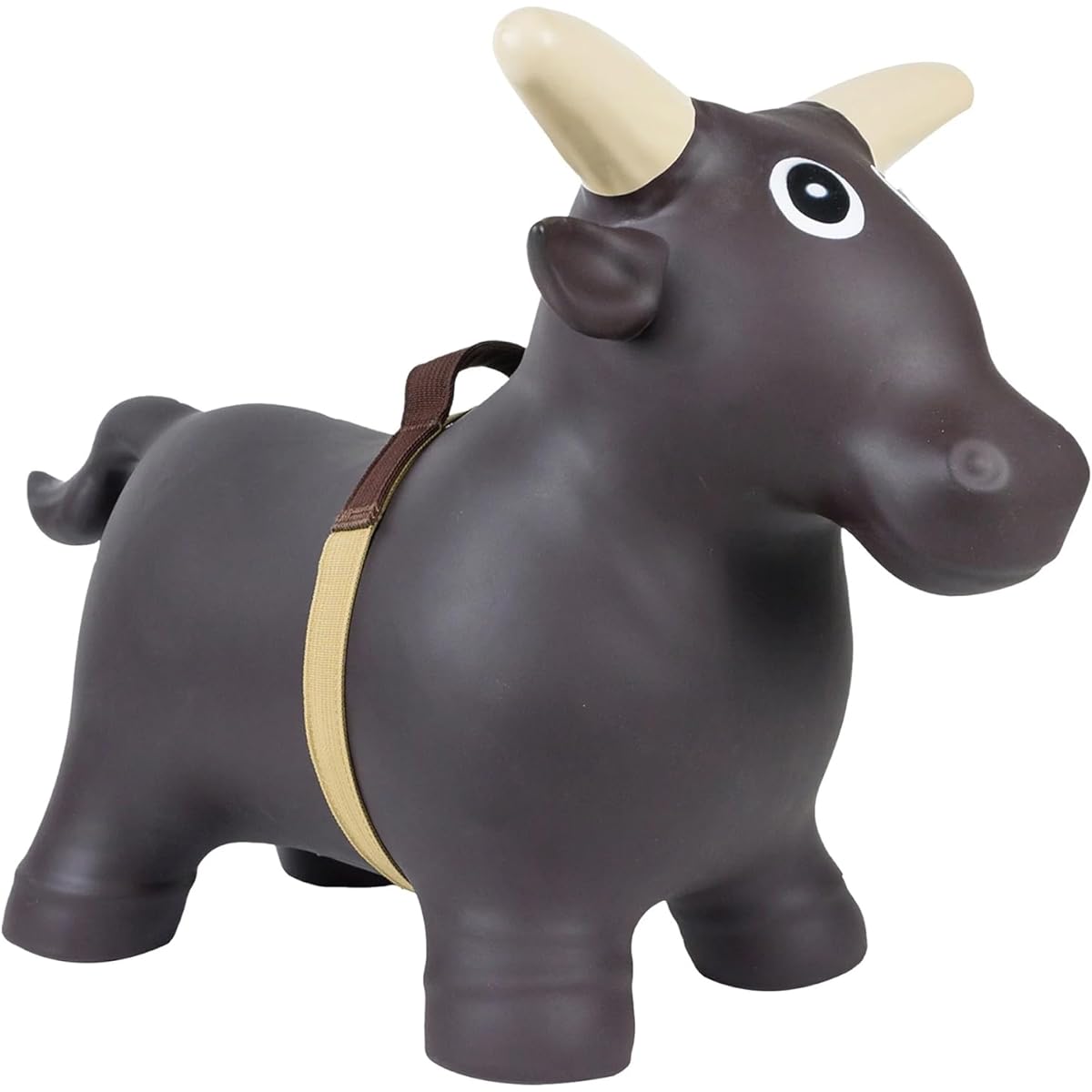 Big Country Toys Lil' Bucker Bull Toy for Kids - Rodeo Ride-On Toy for Ages 18 Months to 3+ - Bouncy Animals - Inflatable Kids Hopper Toy with Hand Pump