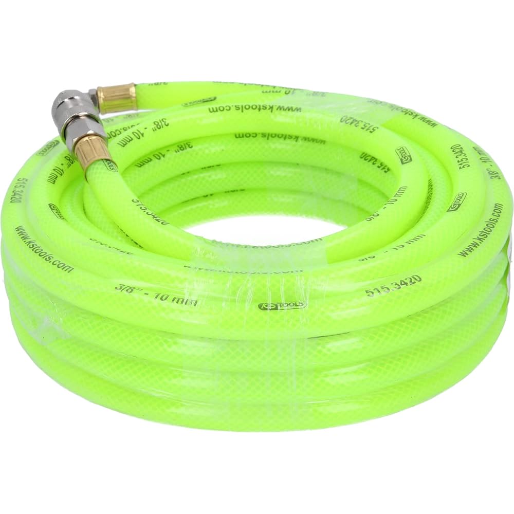 KS TOOLS Compressed air hose with signal fluorescent color 10m Ø 10mm 515.3420