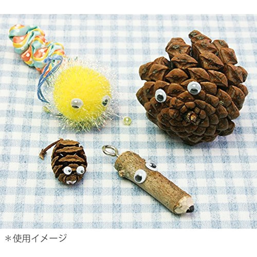 Nippon Chuko NBK Moving Eye Paste 1000 Pieces 15mm Black CE109-1000