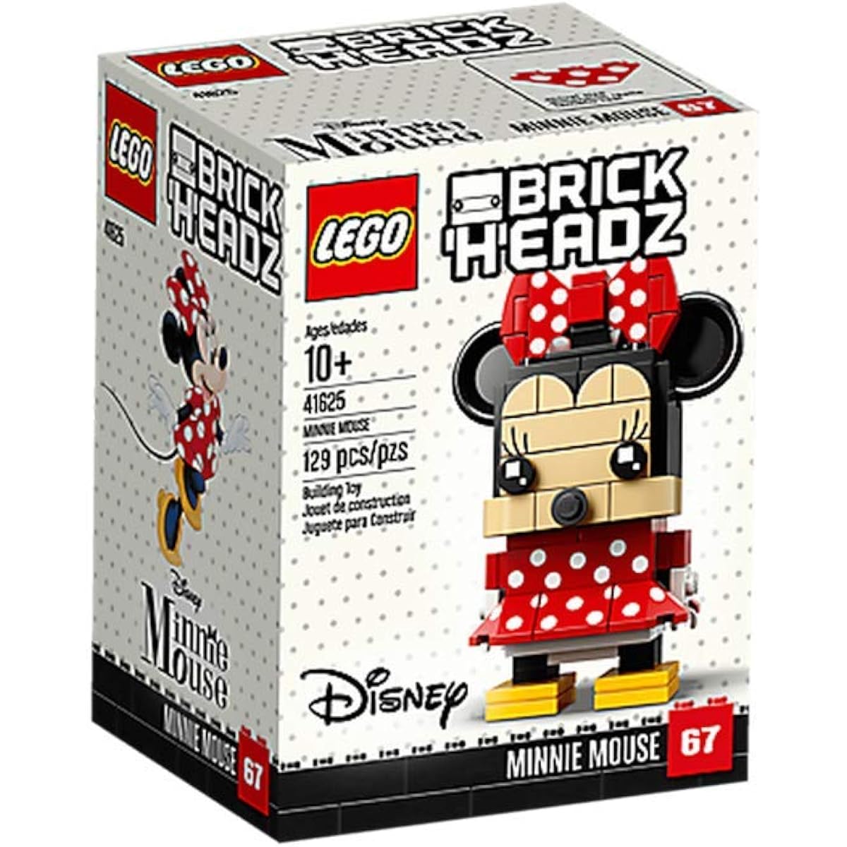 LEGO BrickHeadz Minnie Mouse 41625 Building Kit (129 Pieces) Multicolor