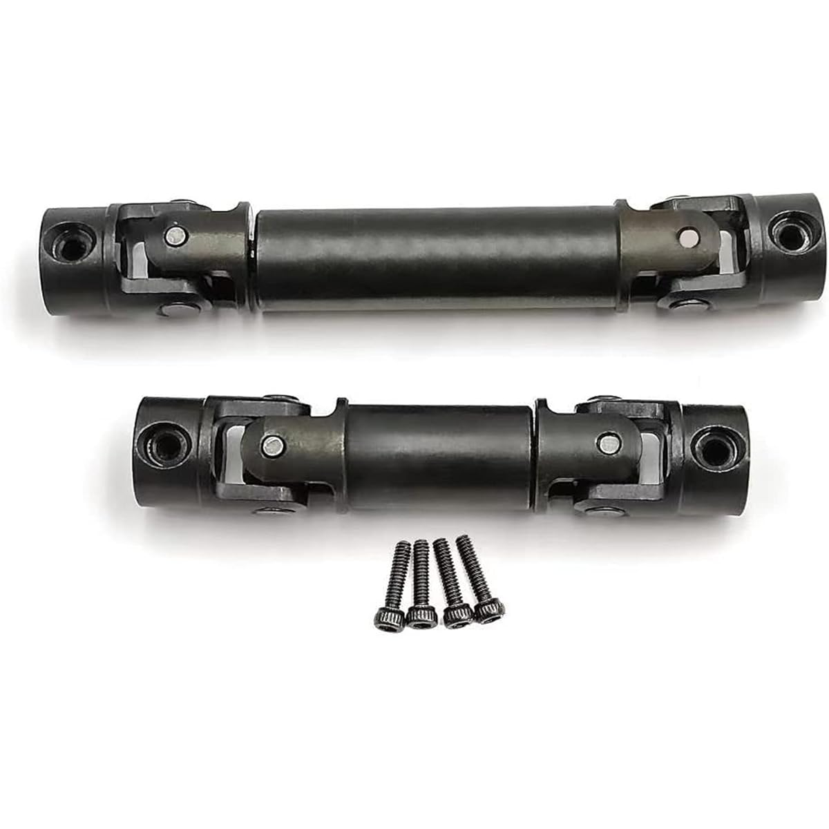 XSYGO Driveshaft Steel Front Rear Center Driveshaft for 1/18th TRX4M Defender Bronco RC Crawler Car Upgrade (Black)