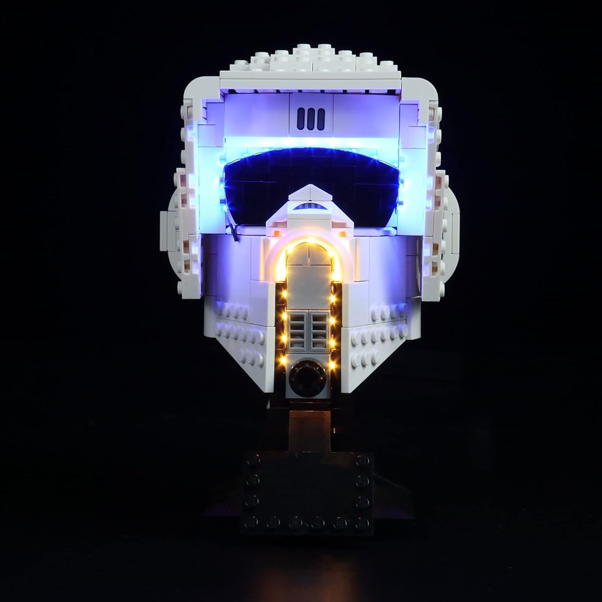 Bourvill LED Light Kit for Lego Scout Trooper Helmet 75305 - Light Set Compatible with Lego 75305 Building Blocks - Light Kit Without Model