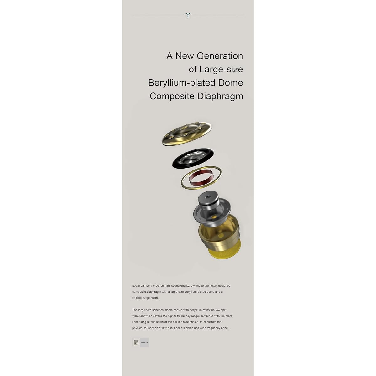 Moondrop LAN High Reduction Low Distortion In-Ear HiFi Headphones with Replaceable Cable