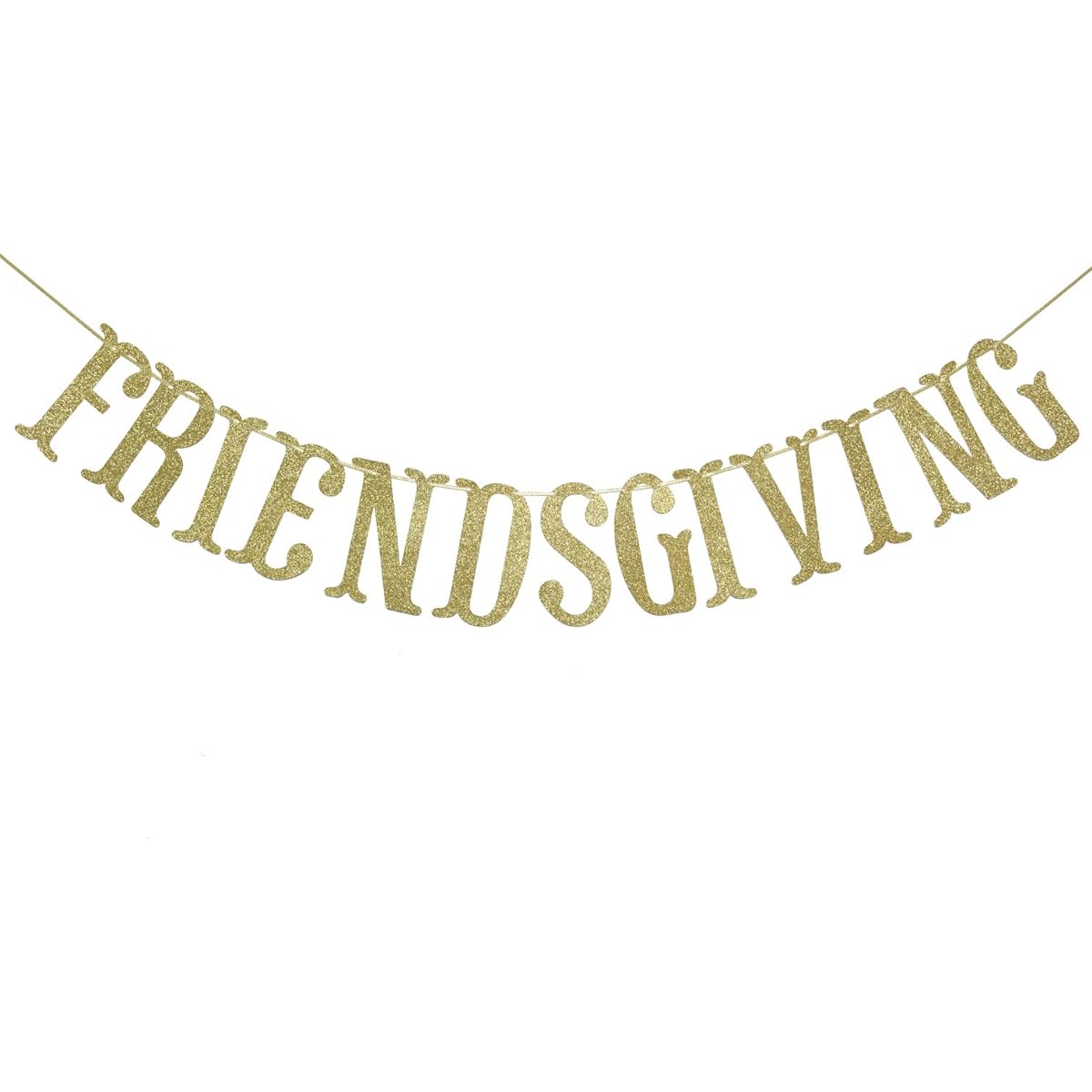 Friendship Banner Thanksgiving Friends Party Decoration Seasonal Fall Home Decoration Gold