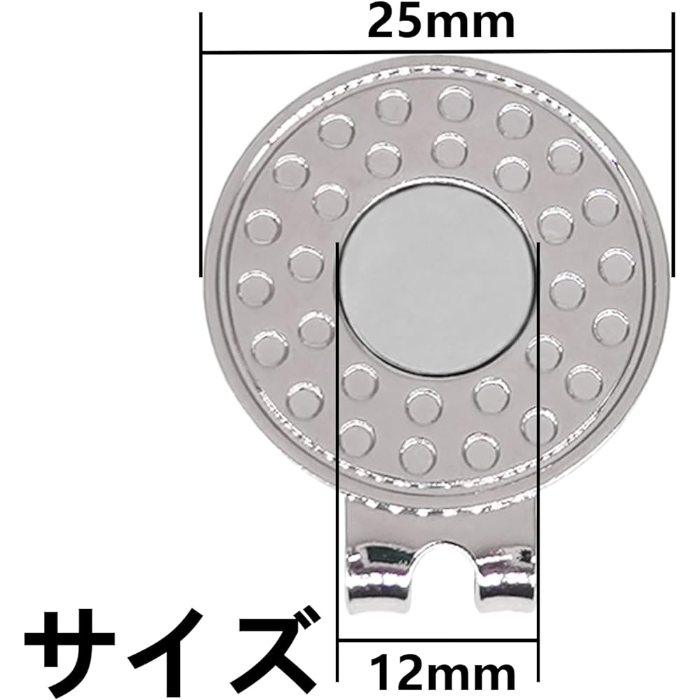 6 9 12 15PCS Golf Marker with Magnet Base Hat Clip Magnet Golf Cap Clip Golf Marker Holder (Applicable to Golf Caps) Nickel Plated Alloy Clip (Applicable to Metal Golf Markers) Professional Golf Training Auxiliary Parts