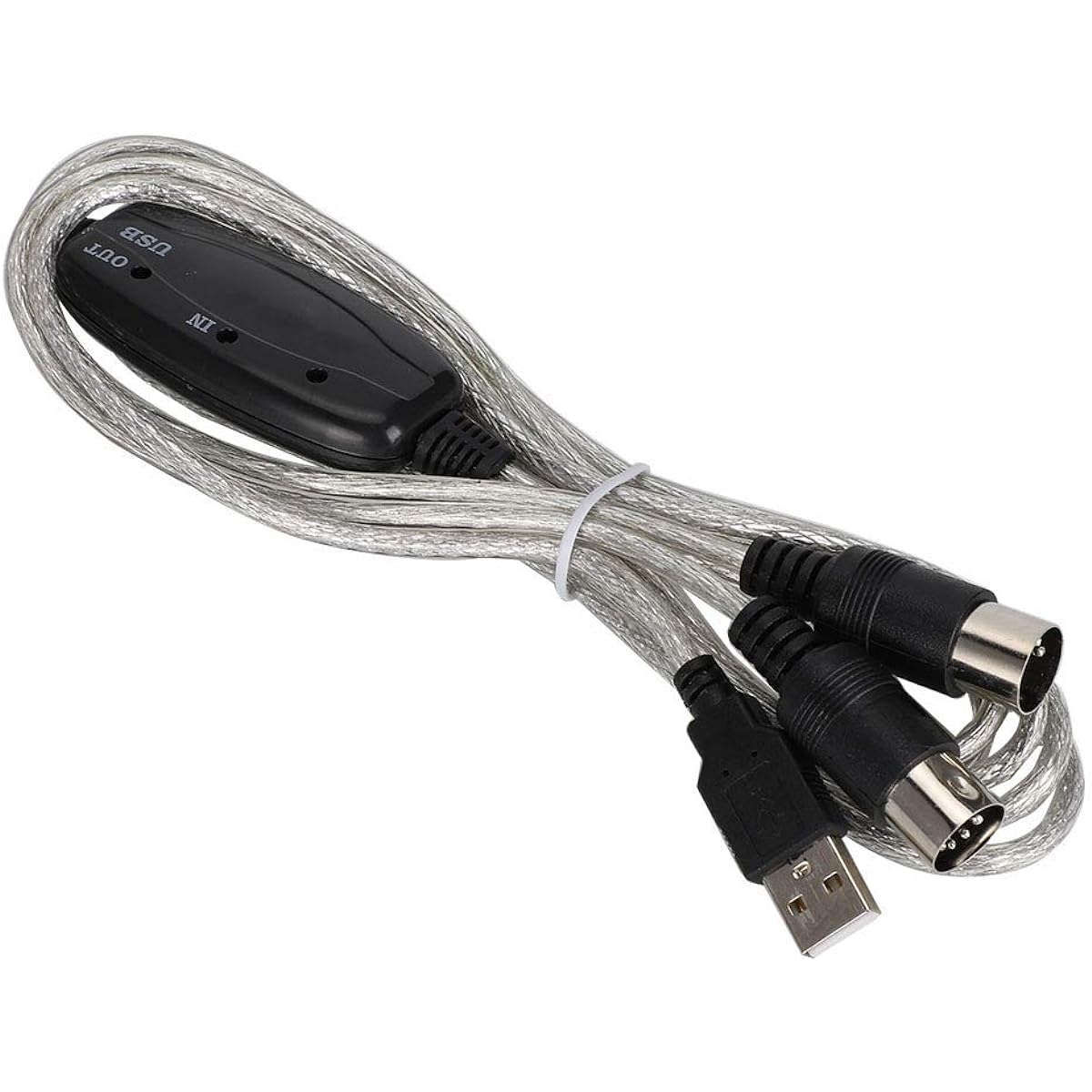 SOONHUA USB In-Out MIDI Cable Converter Computer PC to Music Keyboard Adapter Cord