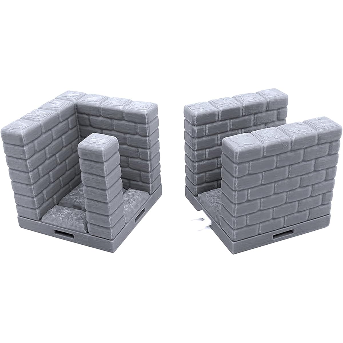Rock Dungeon Tiles - Corridors, Paintable 3D Printed Tabletop Role Playing Game Terrain Scenery for 28mm Miniatures