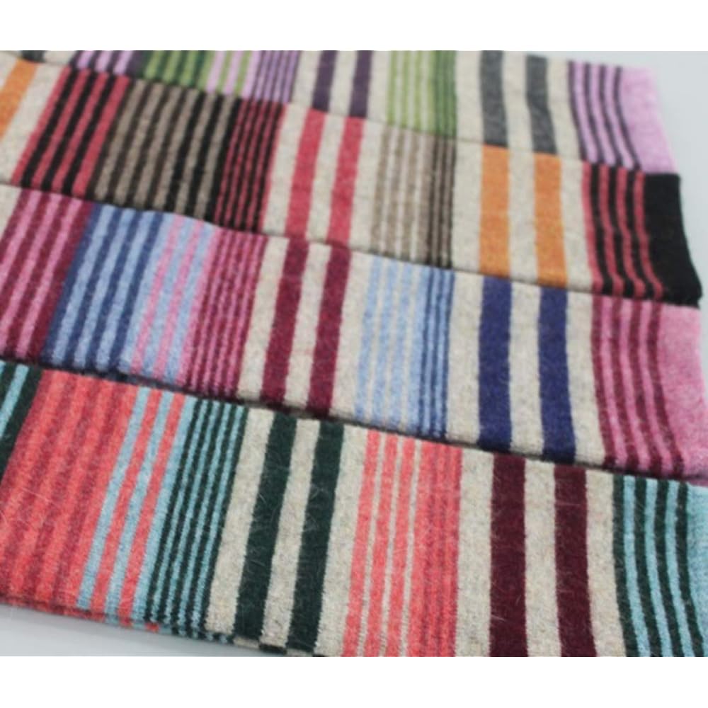 Ballet specialty store Mignon Leg warmers long ballet dance lessons 60cm length rabbit wool striped