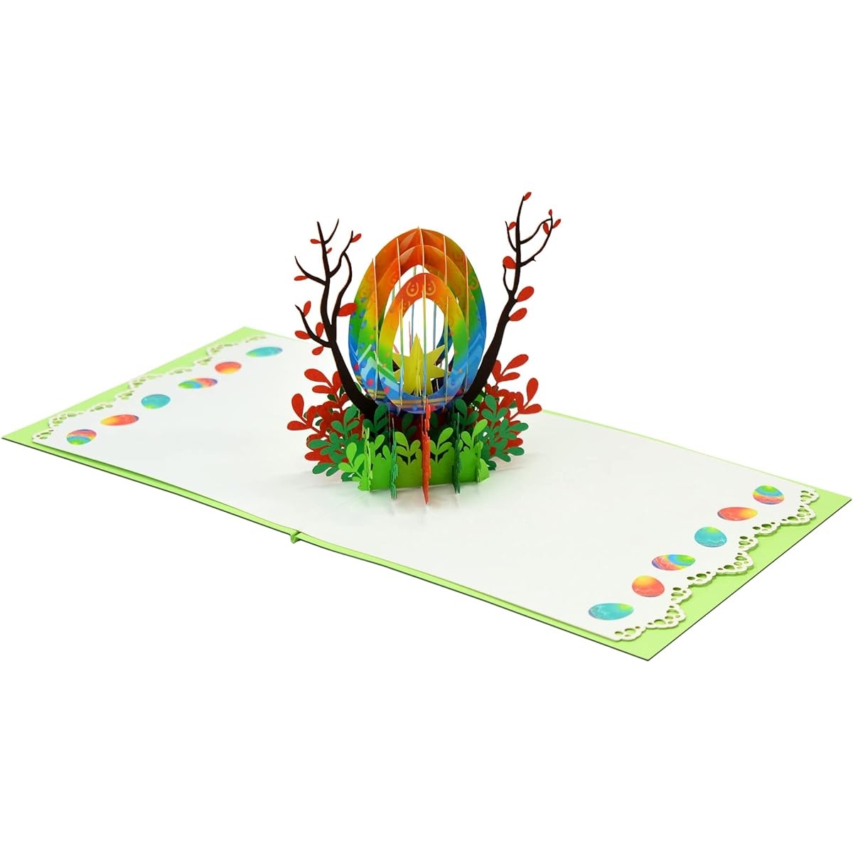 CUTPOPUP Happy Easter with Eggs - 3D Cards Easter Cards Easter Greeting Cards 3D Easter Cards Religious Easter Bunny Cards 3D Easter Cards Pop Up Greeting Cards