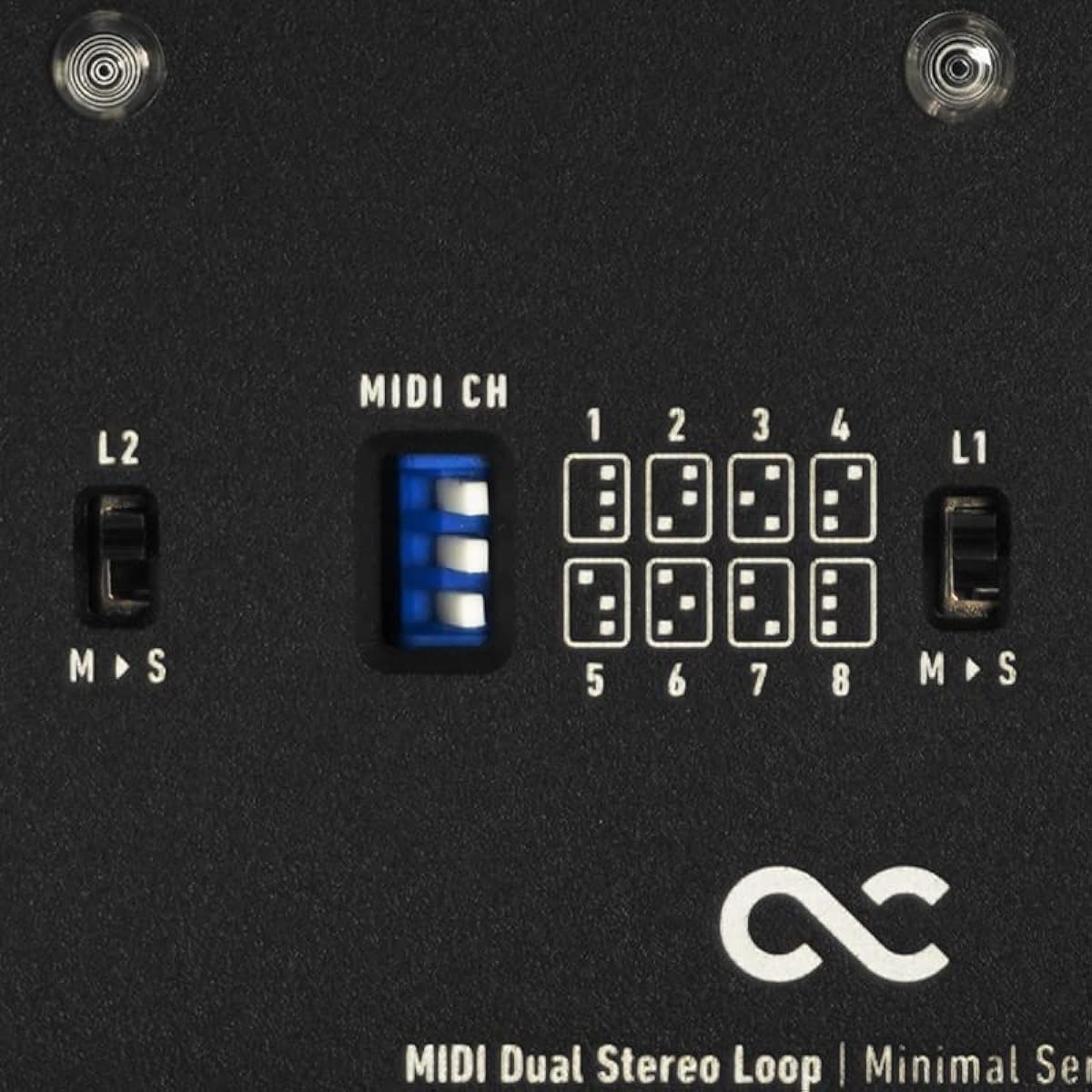One Control Minimal Series MIDI Dual Stereo Loop / 2 Loop Switcher MIDI Control Stereo Loop One Control