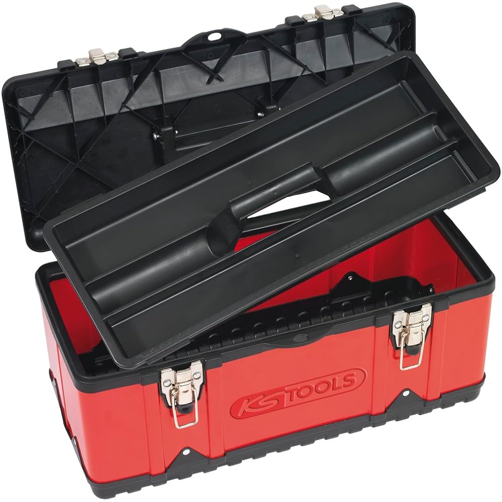 KS TOOLS Plastic sheet steel toolbox 395x180x170mm Plastic sheet steel toolbox 395x180x170mm 850.0355
