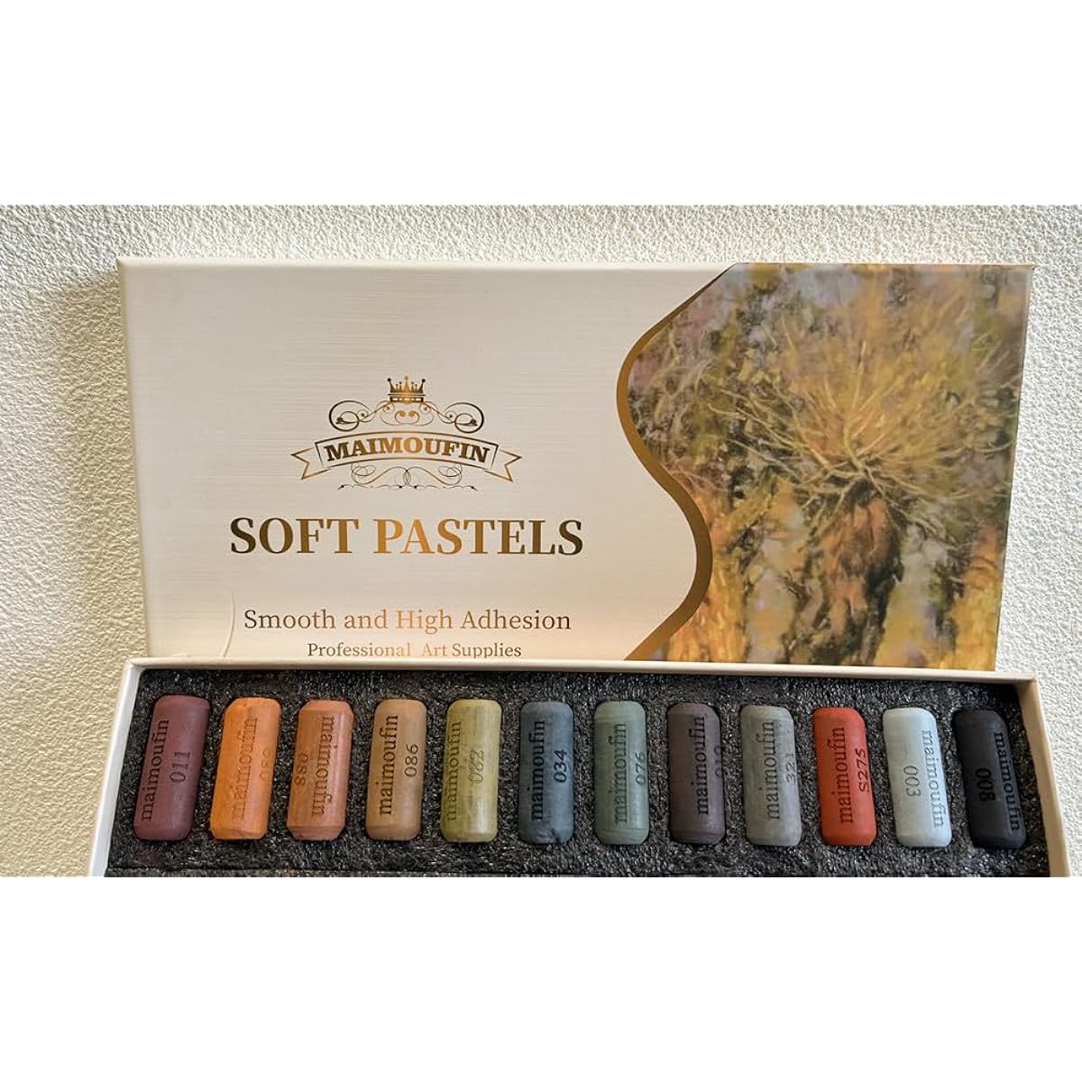 MAIMOUFIN Soft Pastels for Artists, High Adhesion Soft Chalk Pastels, 48 Vibrant Colors, Professional Grade Art Supplies Set for Pastel Drawing Painting Artist Beginners