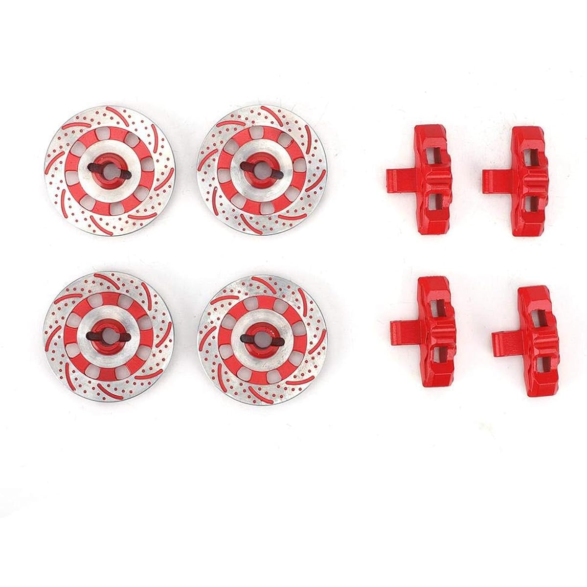 Vbest life 1/7 RC Car Aluminum Alloy Wheel Brake Disc RC Upgrade Parts TRAXXAS Unlimited Desert Racer UDR (Red)