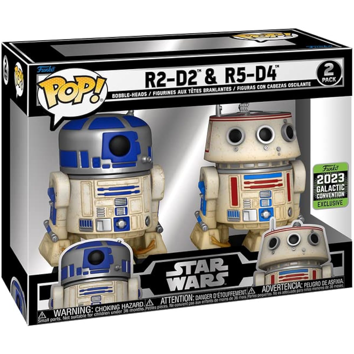 Funko Pop! R2-D2 & R5-D4 2 Pack Convention Exclusive
