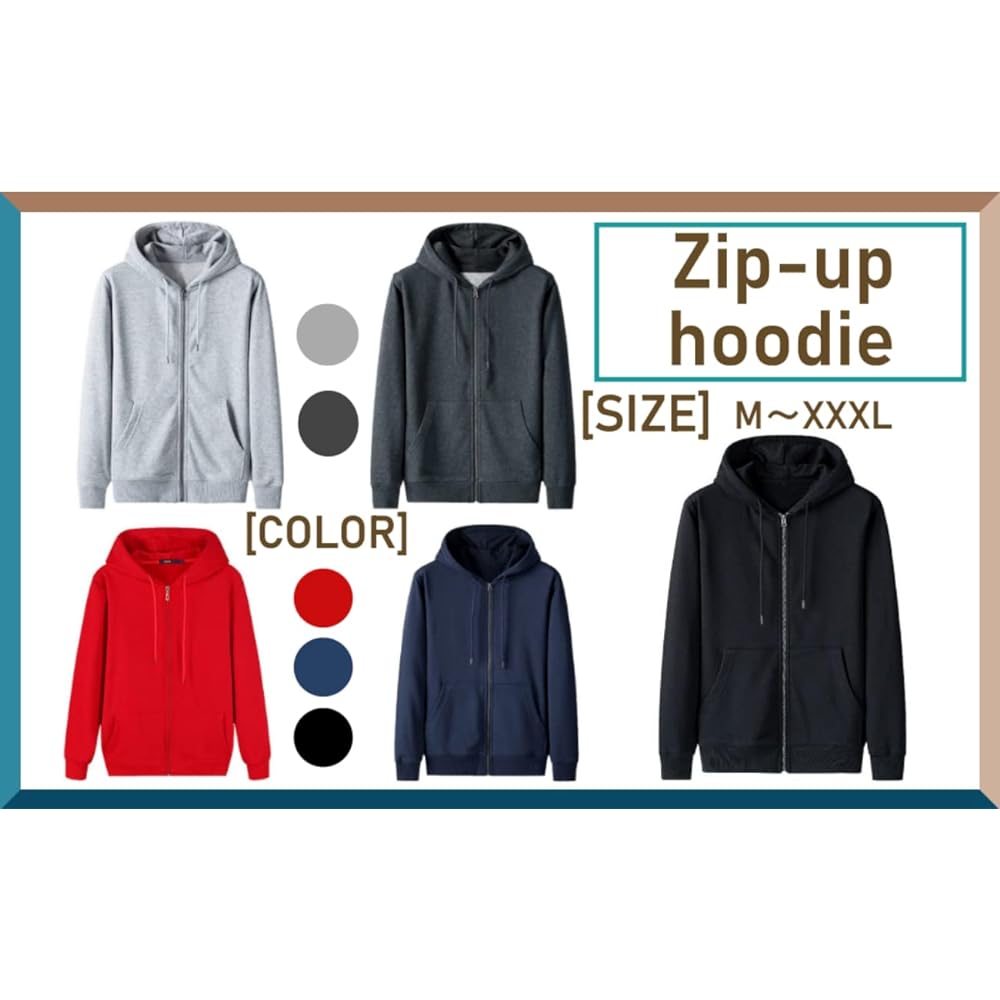 [1/2plus] [Nibunnoichi Plus] Parka Full Zip Tops Long Sleeve Pretty Adults Yuttari Men's