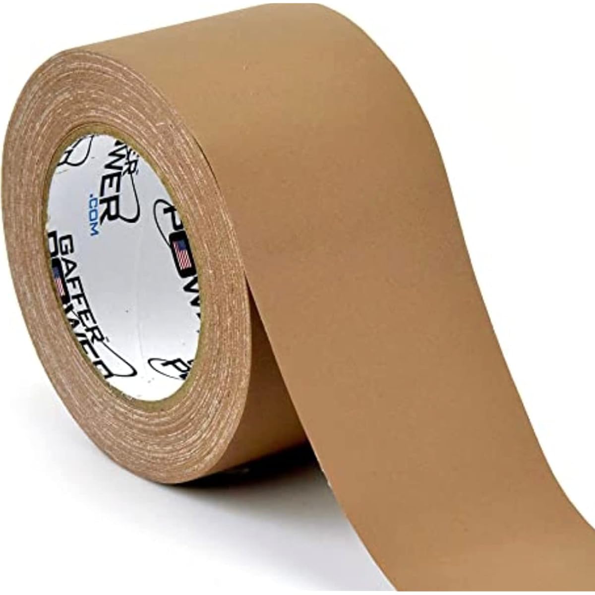 Gaffer Power Premium Professional Duct Tape Made in the USA, Heavy Duty, Non-Reflective, Multi-Purpose Duct Tape, Better Than Duct Tape (3 Inch x 30 Yards, Tan)