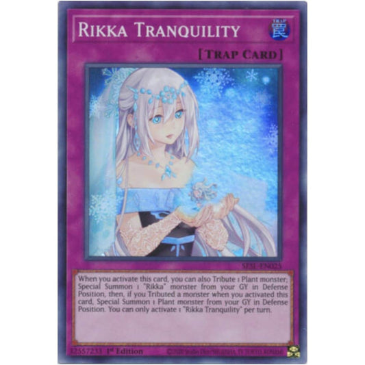 Rikka Tranquility - SESL-EN025 - Super Rare - First Edition