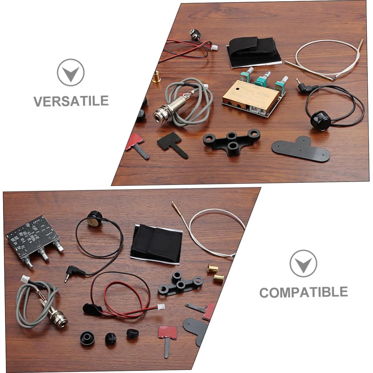 SWOOMEY 1 Set Guitar Sound Hole Pickup Violin Preamp Pickup Ukulele Sound Pickup Banjo Mic Transducer Guitar Bridge Pickup