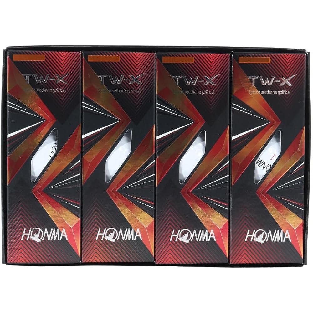 Honma Golf Ball TW-X TW-S 2021 1 Dozen 12 Balls White Yellow 3 Piece Tour Spin Distance TOUR WORLD Honma HONMA/TW-X_2021/White