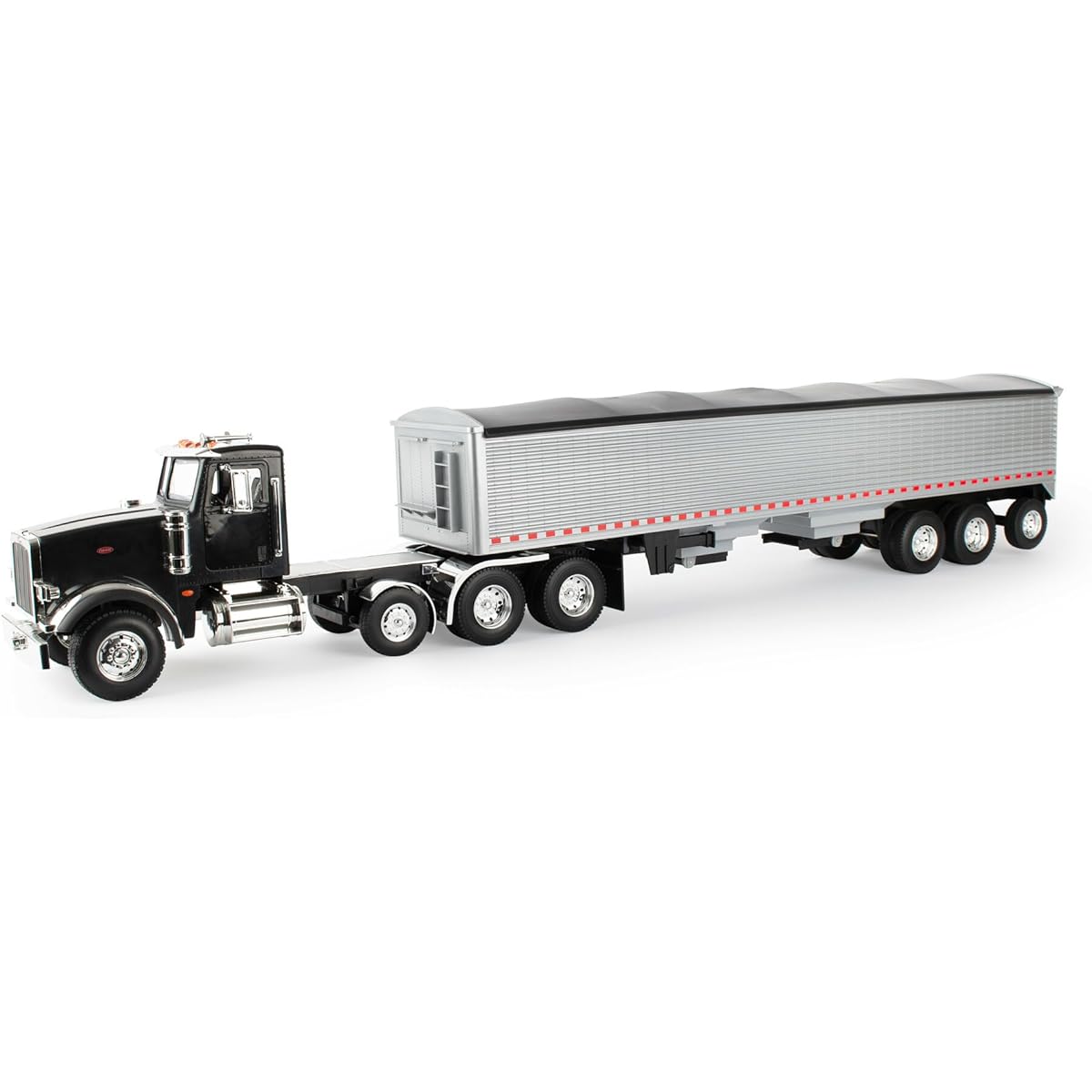 ERTL 1/16 Big Roads Black Peterbilt Model 367 with Grain Trailer and Lights & Sounds 47367