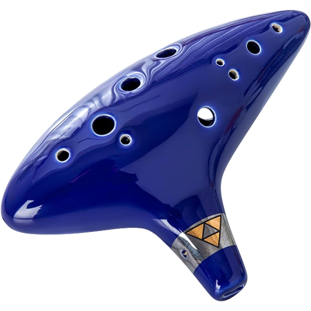 12 Hole Alto C Ceramic Ocarina Portable Wind Instrument Ocarina Musical Instrument with Protective Bag (2)