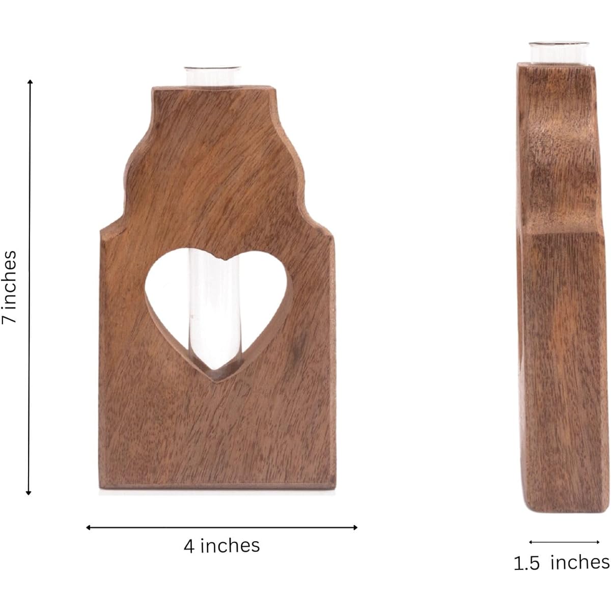 flower wooden tube stand