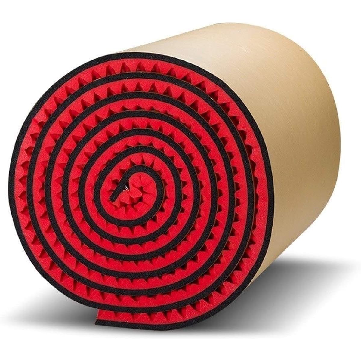 Hotel Acoustic Panel, Thick, Durable, Sound-Absorbing Cotton, Moisture-Proof, Fire-Proof, Soundproof, Roll, 5 Square Meters (Black) (Red)