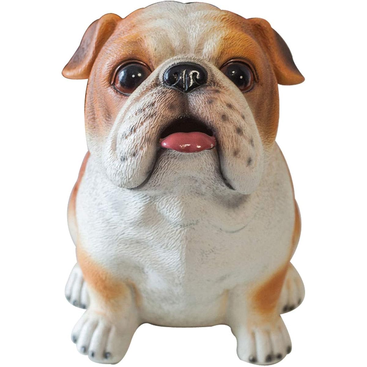 KindGirls Large Piggy Bank, Unbreakable Plastic Piggy Bank, Cute Piggy Bank for Boys and Girls, Kids Birthday (Big Bulldog)