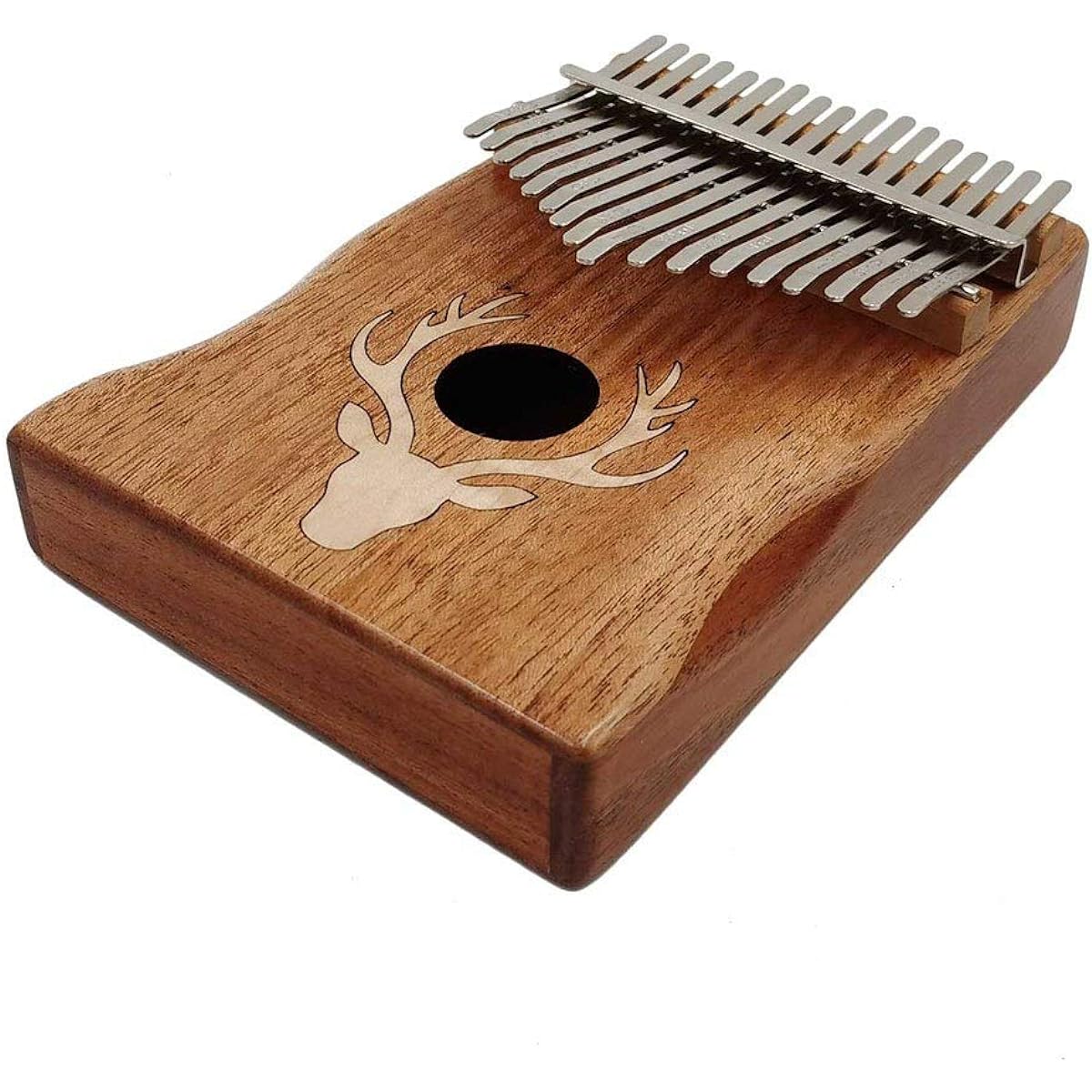 Thumb Piano 17 Keys Kalimba Elk Thumb Piano Portable Instrument Dreamy Elk Maple Type African Instrument
