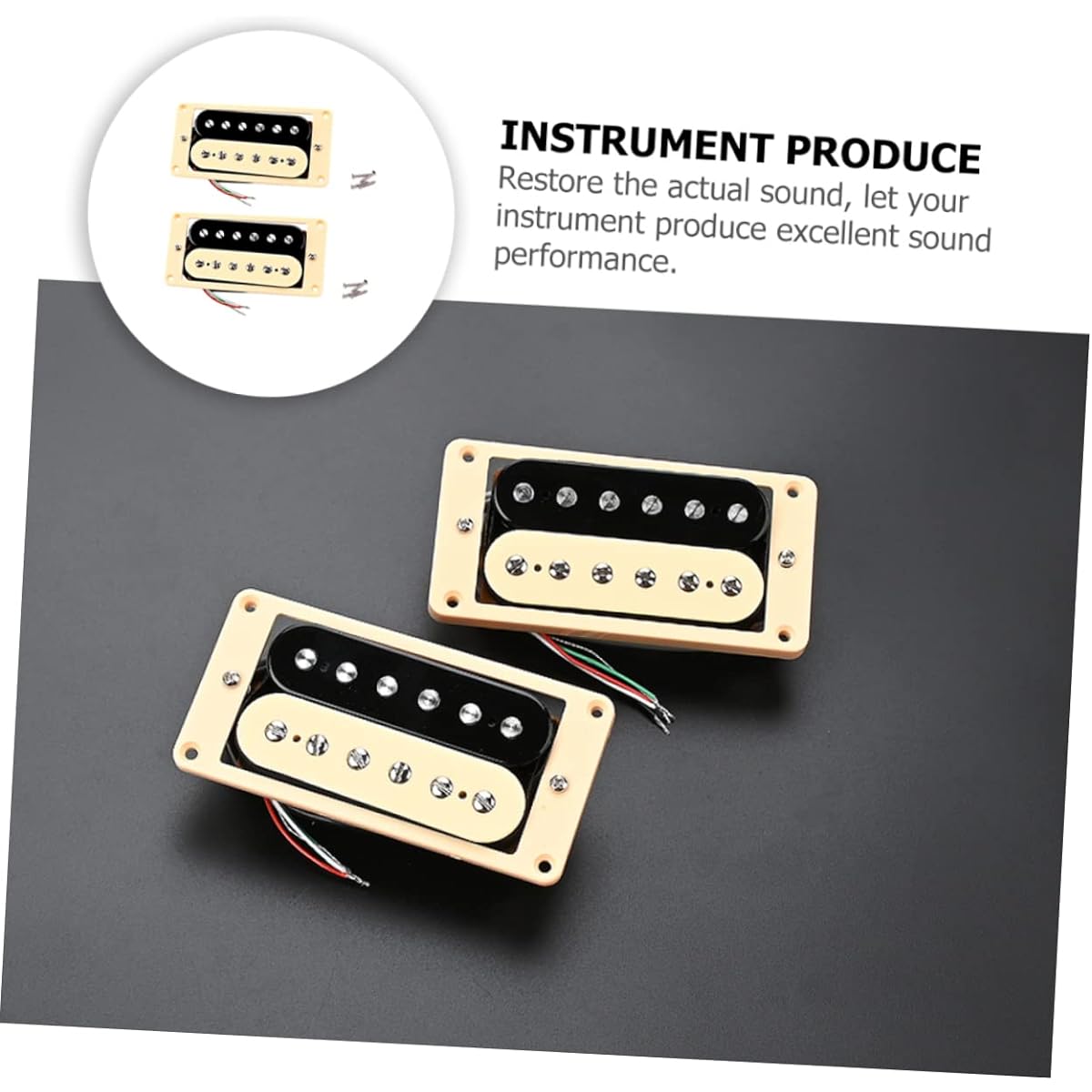VICASKY 3-Piece Set Tone Pickups Guitar Metal Pickup Accessories Guitar Accessories Humbucker Pickups Humbucker Covers Musical Instruments Bass Metal