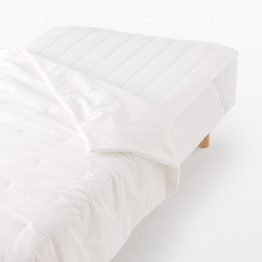 MUJI MUJI African Cotton Soccer Weave Thin Duvet Off White Double Size 180 x 200cm 12860495