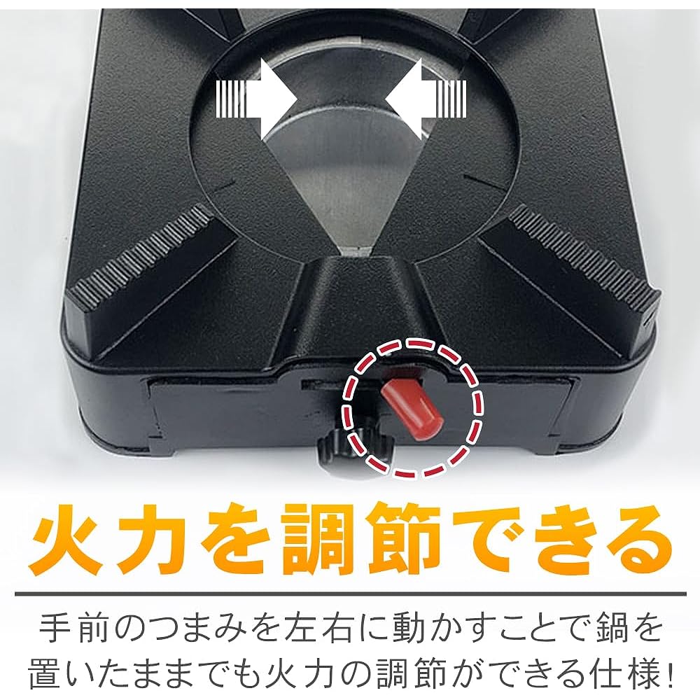 Mini Stove for Solid Fuel, Adjustable Firepower, Pull-out Type, Single Pot, Solo Camping, Outdoors, Eating, Disasters (Black)