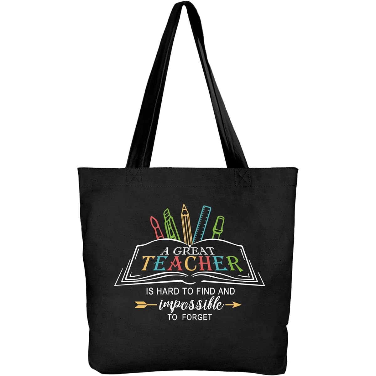 Ugiftcorner Teacher Gifts for Teachers, Canvas Tote Bag, Teacher Appreciation Gifts, Appreciation Gifts for Women, Graduation Gifts, Birthday Gifts