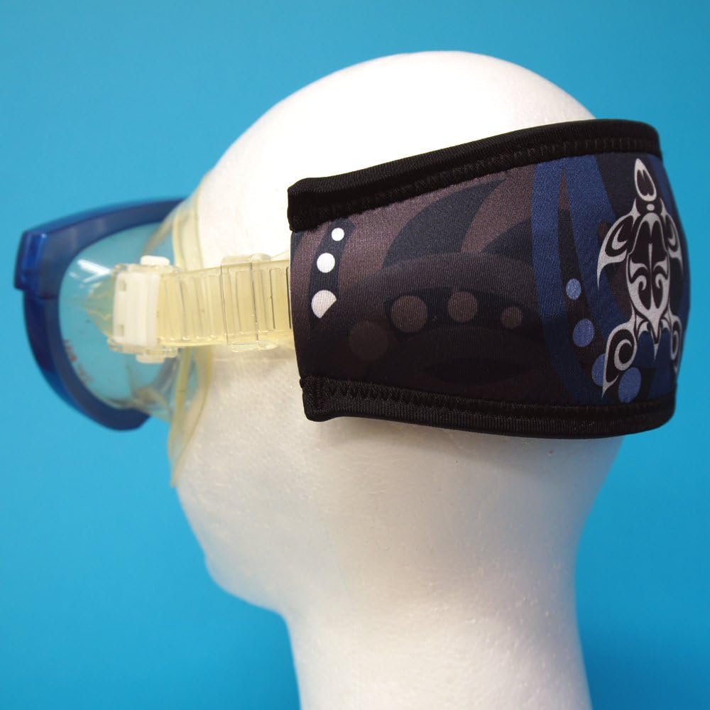 SeaCanary Snorkeling Diving Mask Strap Cover Makauhonu Black