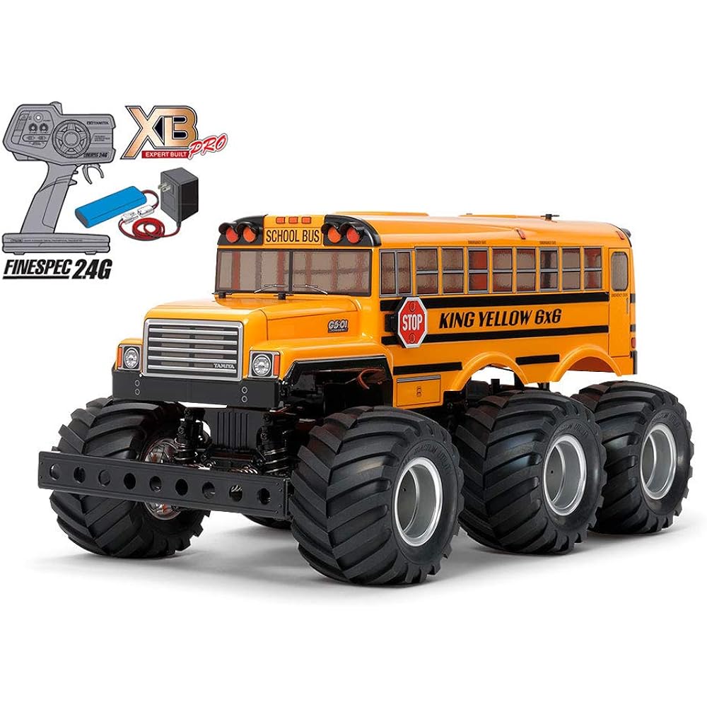 Tamiya 1/18 XB Series No.206 XB King Yellow 6x6 G6-01 Chassis Painted Complete Model with Propo Off-Road 57906