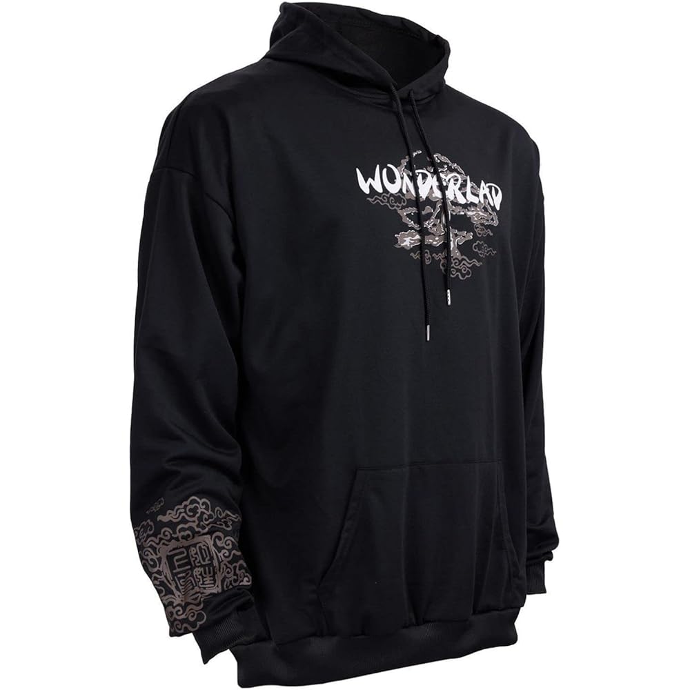 [Tiann] Men's Pullover Parka, Long Sleeve, Casual Parka, Loose Sweatshirt, Large Size, Spring Clothes, Hooded, Japanese Style, Cherry Blossom Sports, Training Wear, Thin, Thick, Spring, Autumn, Winter