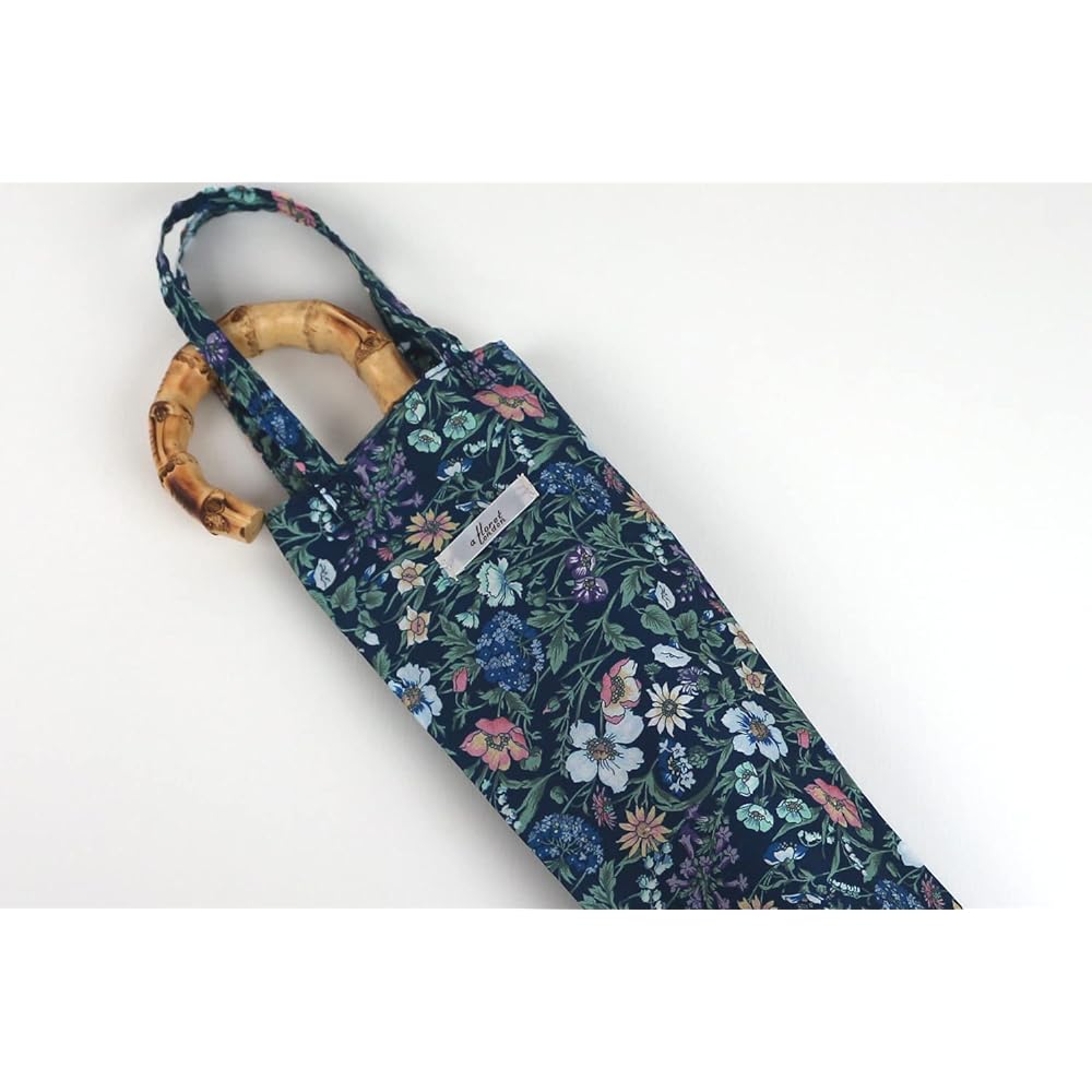 DDintex FLORET LONDON Parasol 03 Rachel Medu Navy 90φ×67cm [Liberty print used]