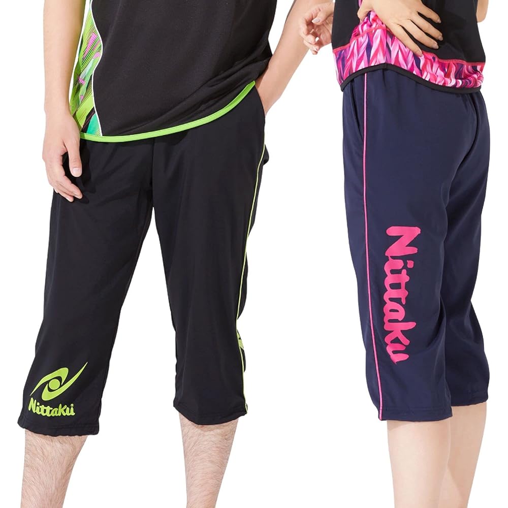 [Nittaku] Table Tennis Unisex Warm-up Breaker 3/4 Length Pants