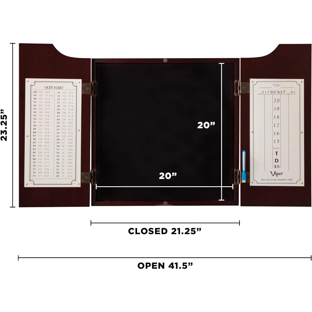 Viper Hudson Dartboard Cabinet