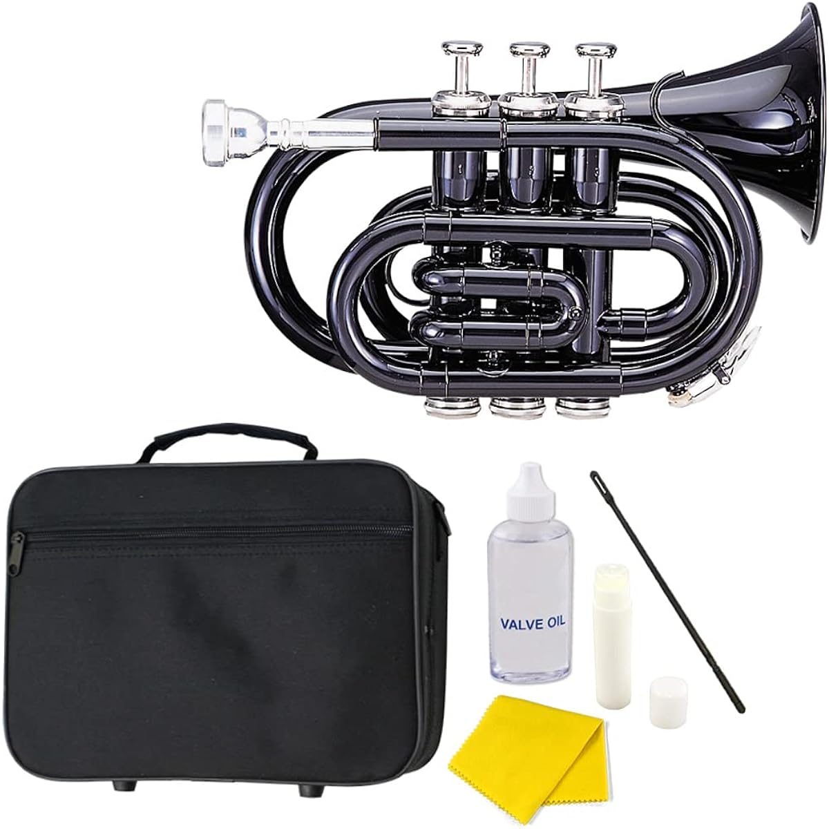 Soleil Pocket Trumpet STR-1P/BK Black