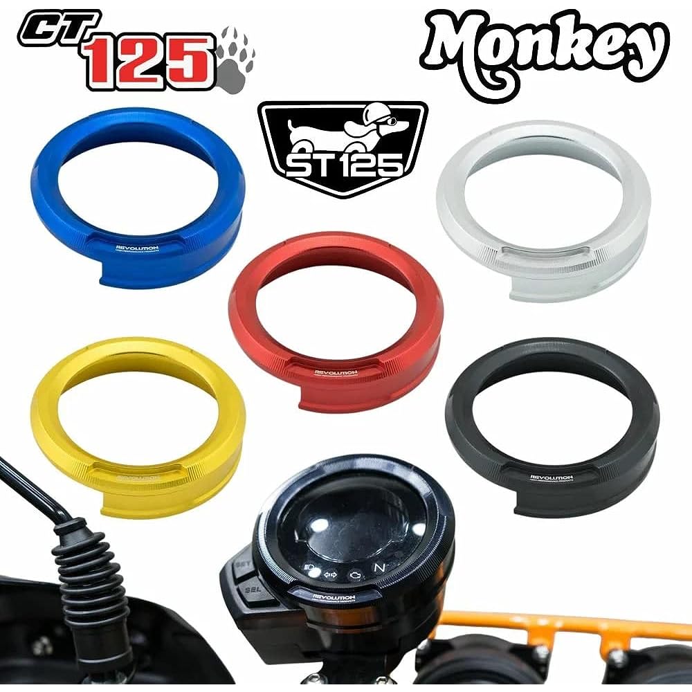 Honda Hunter Cub CT125 Monkey 125 Ducks ST125 Common Meter Cover/Honda CT125 Monkey125 ST125 Meter Cover Revolution JA55 JA65 JB03 JB04 (Gold)