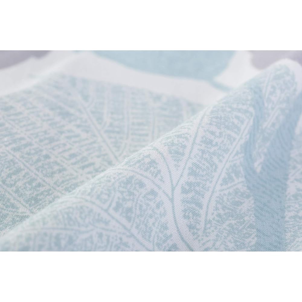 Nishikawa Mee 3 Step Cover Replacement, Easy Time and Stress-free Duvet Cover, Single, Blue, Fully Open Zippers on Both Sides, Snap Hook, Smooth to the Touch, 100% Cotton, Highly Absorbent,