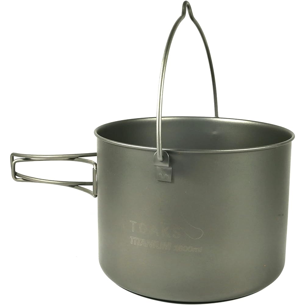 TOAKS Titanium 1600ml Pot with Bail Handle by TOAKS
