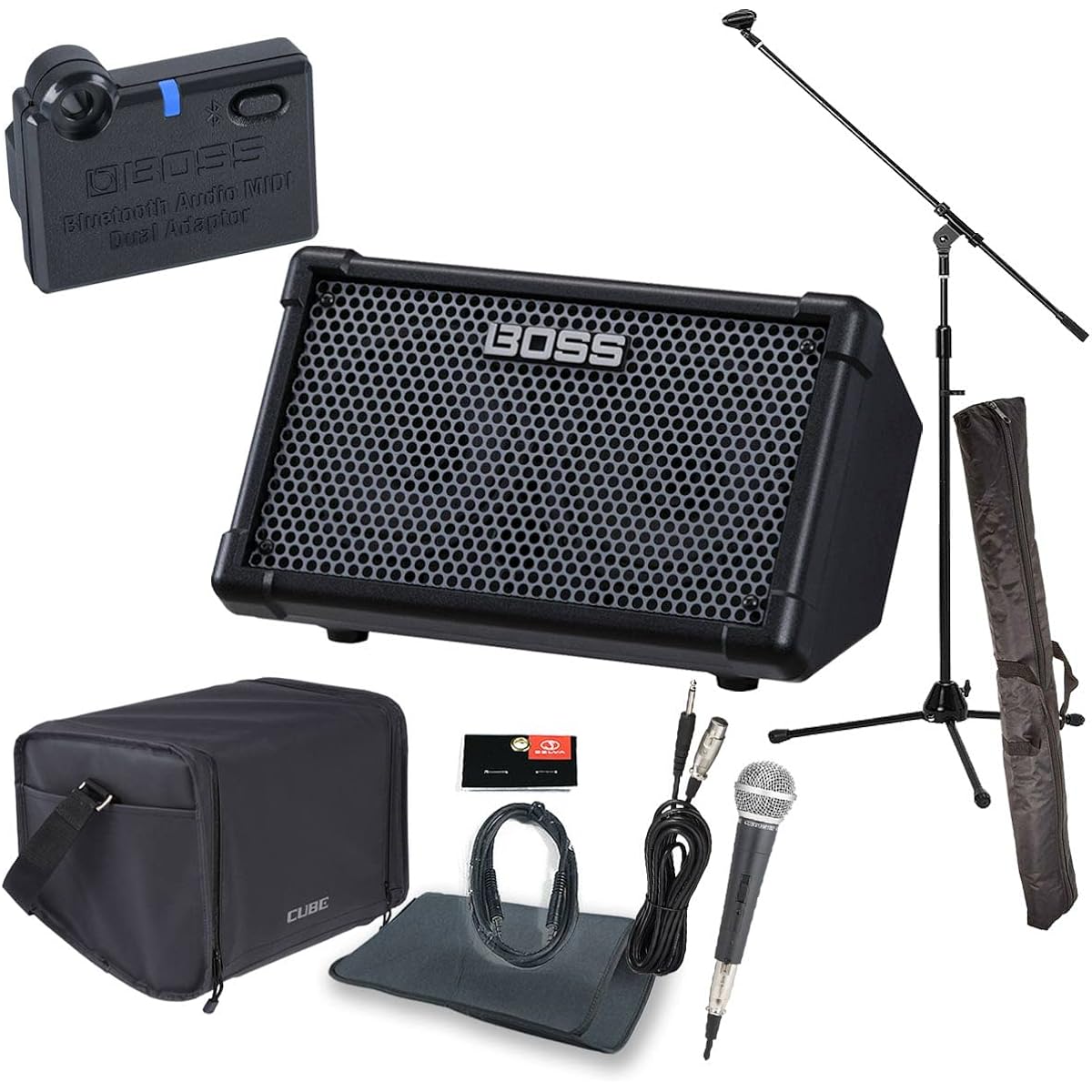 BOSS/CUBE Street II Black -BT-DUAL Original vocal set with genuine bag- [Limited bonus: sleeve bag, AUX mini cable]